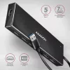 Hub Axagon HUE-F7A 7x USB 3.2 Gen 1 ALU FLAT con micro alimentación IN cable de 1m USB-A USB 3.2 Gen 1 (3.1 Gen 1) Type-A 5000 Mbit/s negro