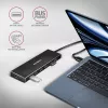 Hub Axagon HUE-F7A 7x USB 3.2 Gen 1 ALU FLAT con micro alimentación IN cable de 1m USB-A USB 3.2 Gen 1 (3.1 Gen 1) Type-A 5000 Mbit/s negro