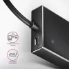 Hub Axagon HUE-F7A 7x USB 3.2 Gen 1 ALU FLAT con micro alimentación IN cable de 1m USB-A USB 3.2 Gen 1 (3.1 Gen 1) Type-A 5000 Mbit/s negro