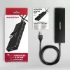 Hub Axagon HUE-F7A 7x USB 3.2 Gen 1 ALU FLAT con micro alimentación IN cable de 1m USB-A USB 3.2 Gen 1 (3.1 Gen 1) Type-A 5000 Mbit/s negro