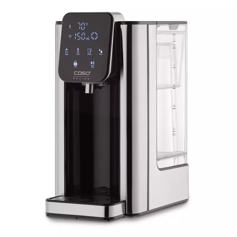 Caso Hot 7 Turbo Dispensador de agua caliente, 2,7 L, 2200-2600 W, negro/acero inoxidable
