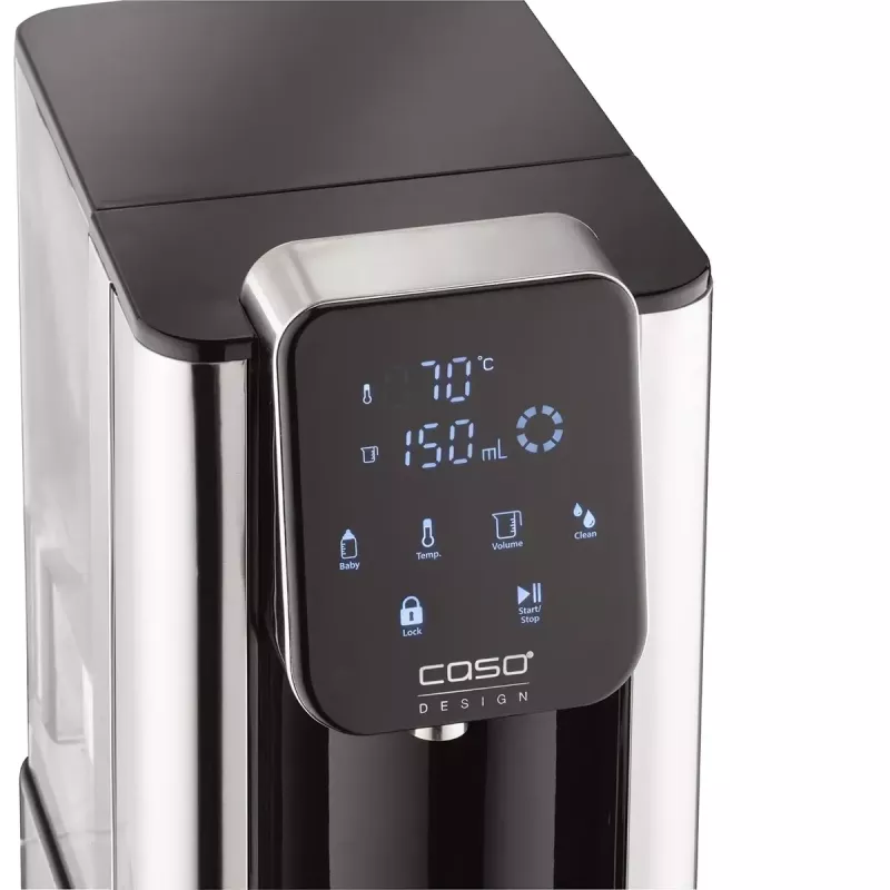 Caso Hot 7 Turbo Dispensador de agua caliente, 2,7 L, 2200-2600 W, negro/acero inoxidable