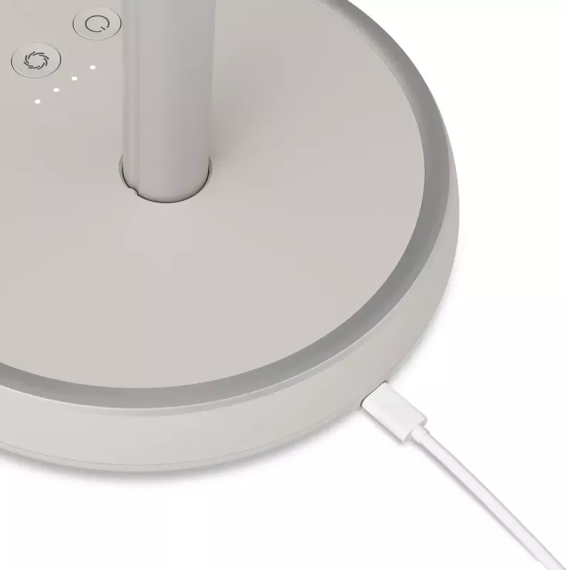 Ventilador de pie Duux Rize Flex 21 cm, 4 velocidades, oscilación, 10 W, greige