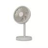 Ventilador de pie Duux Rize Flex 21 cm, 4 velocidades, oscilación, 10 W, greige