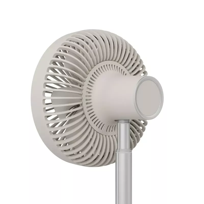 Ventilador de pie Duux Rize Flex 21 cm, 4 velocidades, oscilación, 10 W, greige