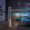 Ventilador de torre Duux Elevate DXTF02 — 29 cm de diámetro, 12 velocidades, oscilación, 4–40 W, blanco