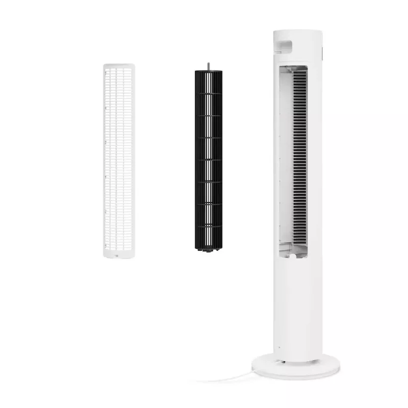 Ventilador de torre Duux Elevate DXTF02 — 29 cm de diámetro, 12 velocidades, oscilación, 4–40 W, blanco