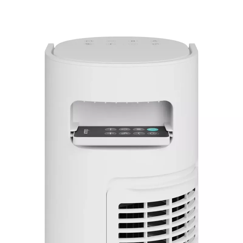 Ventilador de torre Duux Elevate DXTF02 — 29 cm de diámetro, 12 velocidades, oscilación, 4–40 W, blanco