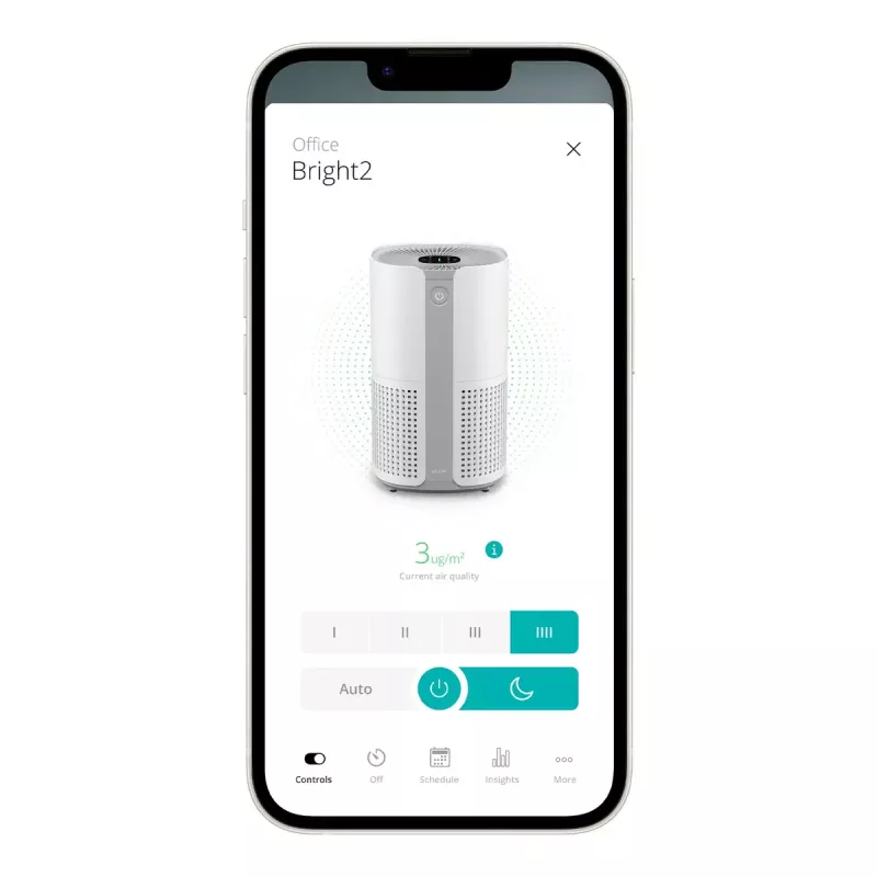 Purificador de aire Duux Smart Air Purifier Bright 2 — 22 W, para estancias de hasta 42 m²