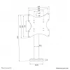 Soporte de mesa para TV atornillable Neomounts DS42-430BL12 máx. 50 kg 23-43