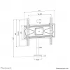 Soporte de mesa para TV atornillable Neomounts DS42-430BL14 máx. 50 kg 32-55
