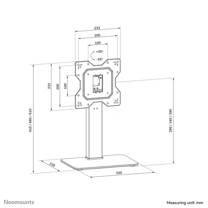 Soporte de TV Neomounts DS45-430BL12 23-43