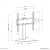 Soporte de TV Neomounts DS45-430BL14 32-55