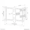 Soporte de pared para TV Neomounts WL40S-850BL16 40-70
