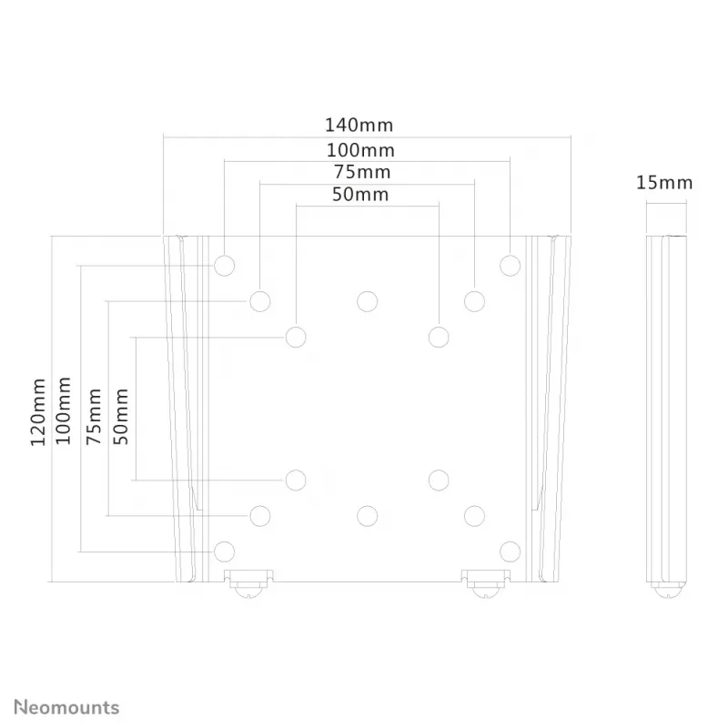 Soporte de pared para monitor/TV Neomounts FPMA-W25 10-30