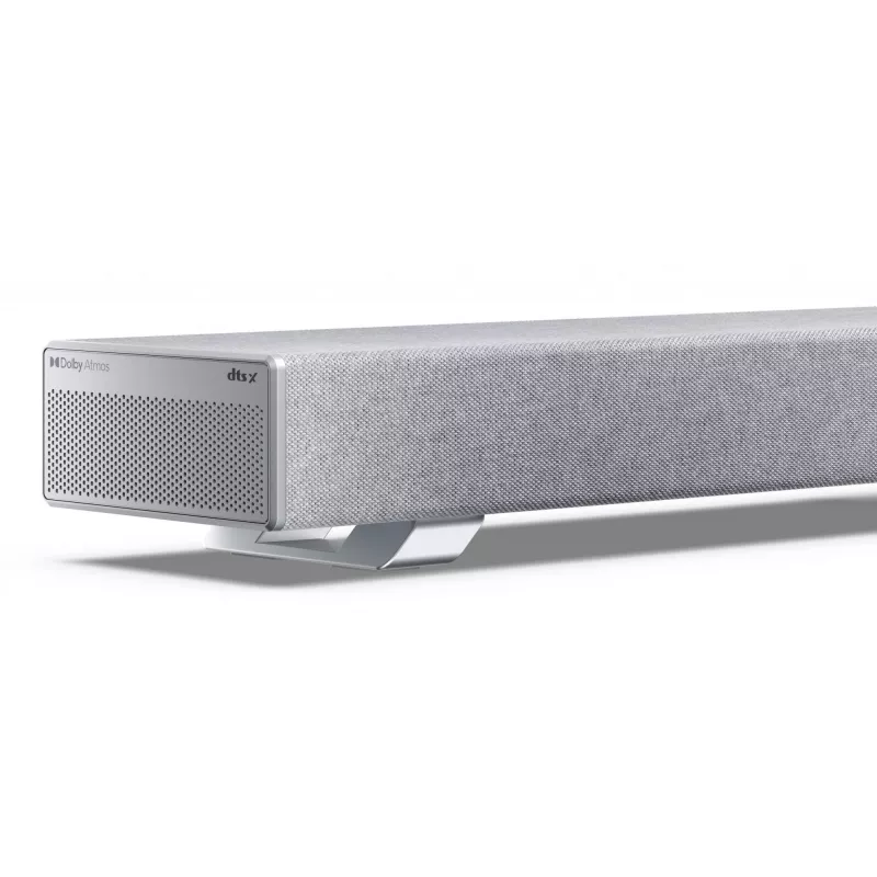 Sharp HT-SBW53121(SL) 3.1.2 Dolby Atmos/DTS:X barra de sonido con subwoofer inalámbrico, 550 W, Bluetooth, plateada