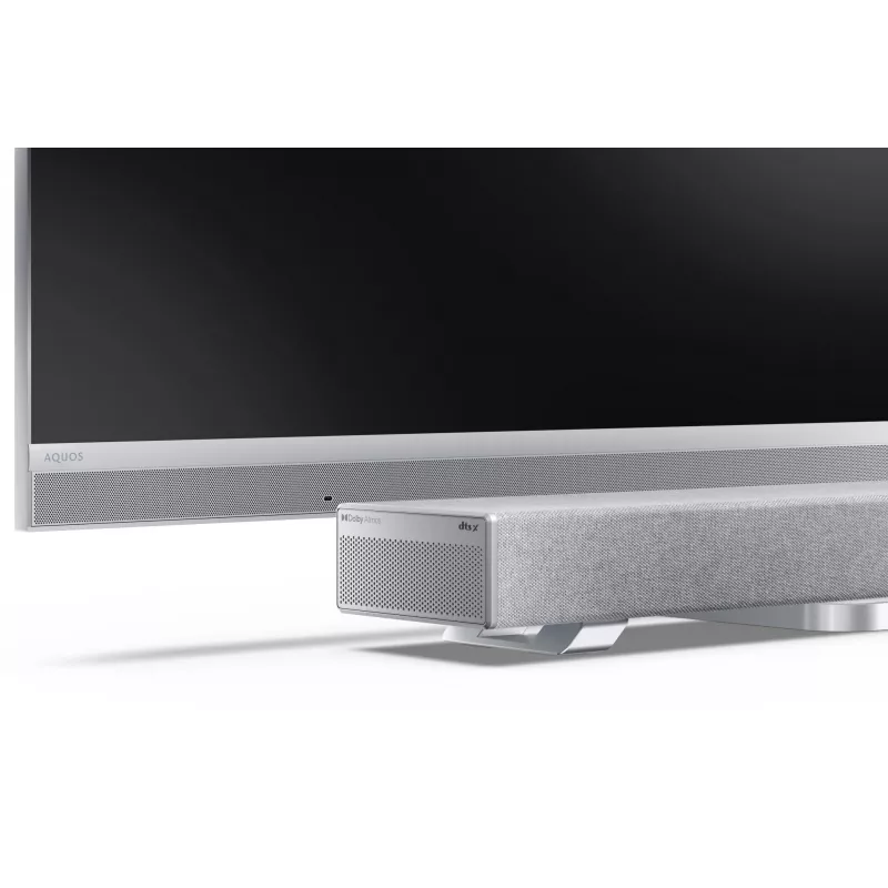 Sharp HT-SBW53121(SL) 3.1.2 Dolby Atmos/DTS:X barra de sonido con subwoofer inalámbrico, 550 W, Bluetooth, plateada