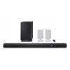 Sharp HT-SBW55121(BK) 5.1.2 Dolby Atmos/DTS:X barra de sonido con subwoofer inalámbrico, 650 W, Bluetooth, negra