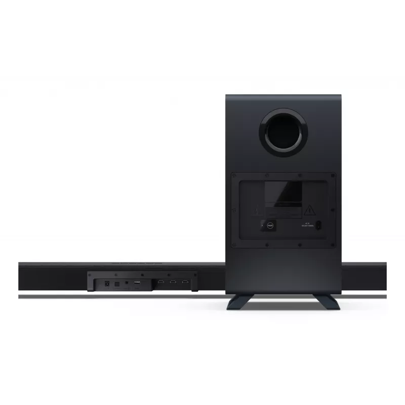 Sharp HT-SBW55121(BK) 5.1.2 Dolby Atmos/DTS:X barra de sonido con subwoofer inalámbrico, 650 W, Bluetooth, negra