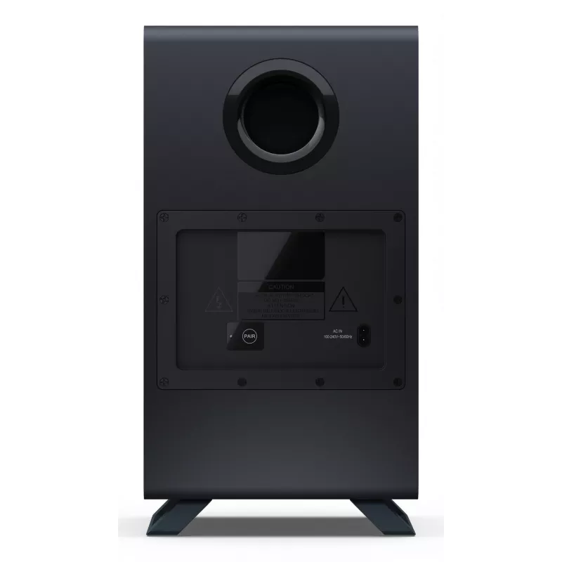 Sharp HT-SBW55121(BK) 5.1.2 Dolby Atmos/DTS:X barra de sonido con subwoofer inalámbrico, 650 W, Bluetooth, negra