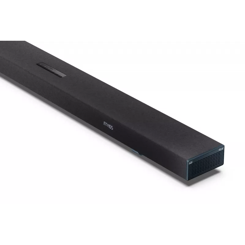 Sharp HT-SBW55121(BK) 5.1.2 Dolby Atmos/DTS:X barra de sonido con subwoofer inalámbrico, 650 W, Bluetooth, negra