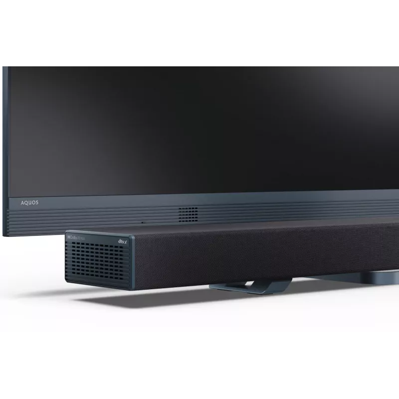 Sharp HT-SBW55121(BK) 5.1.2 Dolby Atmos/DTS:X barra de sonido con subwoofer inalámbrico, 650 W, Bluetooth, negra