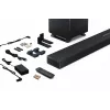 Sharp HT-SBW55121(BK) 5.1.2 Dolby Atmos/DTS:X barra de sonido con subwoofer inalámbrico, 650 W, Bluetooth, negra