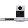 Sharp HT-SBW55121(SL) 5.1.2 Dolby Atmos/DTS:X barra de sonido con subwoofer inalámbrico, 650 W, Bluetooth, plateada