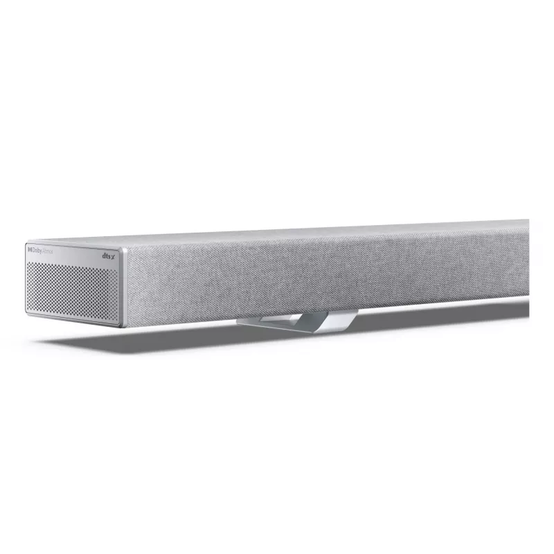 Sharp HT-SBW55121(SL) 5.1.2 Dolby Atmos/DTS:X barra de sonido con subwoofer inalámbrico, 650 W, Bluetooth, plateada