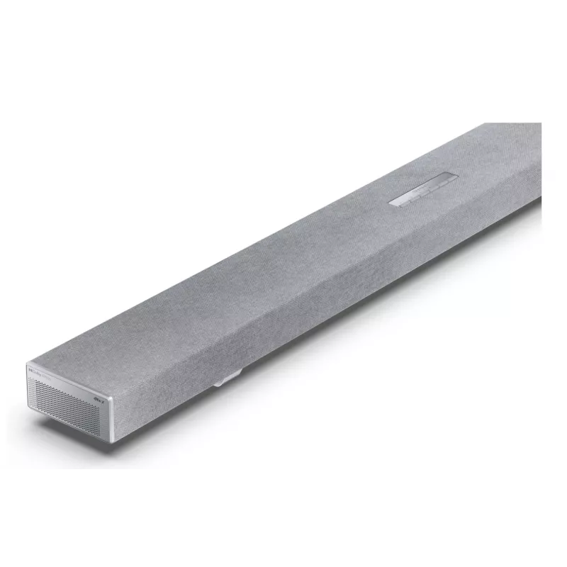 Sharp HT-SBW55121(SL) 5.1.2 Dolby Atmos/DTS:X barra de sonido con subwoofer inalámbrico, 650 W, Bluetooth, plateada
