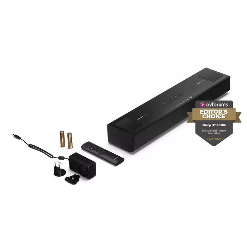 Barra de sonido Sharp HT-SB700 Altavoz Negro 2.0.2 canales 140 W
