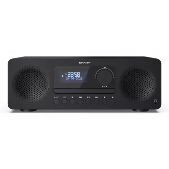 Microcadena de audio doméstico Sharp XL-B720D 30 W, altavoces de 2 vías, DAB/DAB+/FM, reproductor de discos ópticos, negro