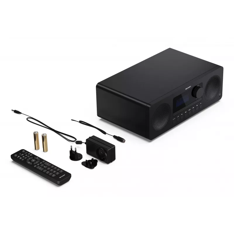 Microcadena de audio doméstico Sharp XL-B720D 30 W, altavoces de 2 vías, DAB/DAB+/FM, reproductor de discos ópticos, negro
