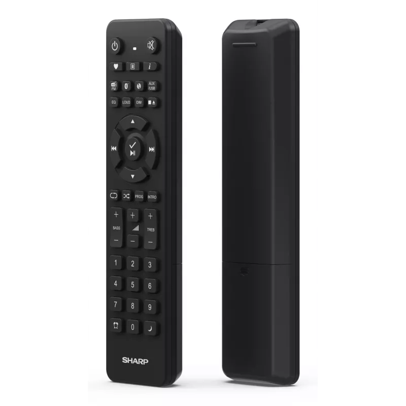 Microcadena de audio doméstico Sharp XL-B720D 30 W, altavoces de 2 vías, DAB/DAB+/FM, reproductor de discos ópticos, negro