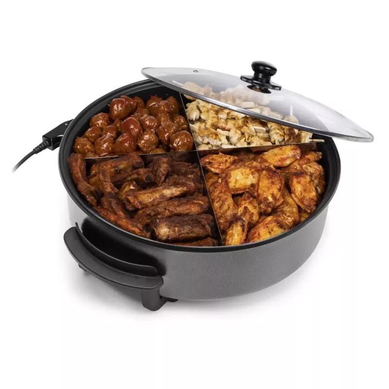Sartén eléctrica Tristar PZ-9145 XXL - 40 cm, 1500 W, negra