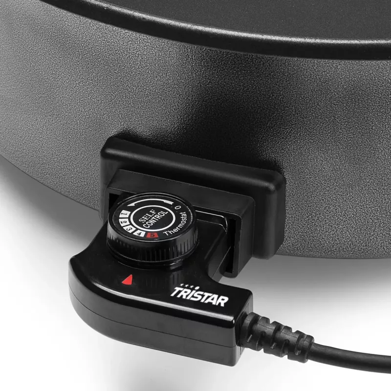 Sartén eléctrica Tristar PZ-9145 XXL - 40 cm, 1500 W, negra