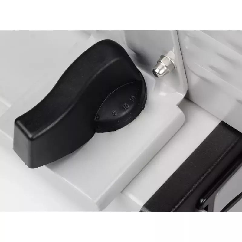 Tristar EM-2099 cortafiambres eléctrico, 150 W, grosor máximo de corte 15 mm, cuchilla extraíble, negro/plateado