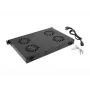 Panel superior LANBERG AK-1503-B — 1U, 4 ventiladores, ventilador integrado, interruptor de encendido/apagado, 230 V, 76 W, 483×322×44,5 mm