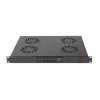 Lanberg AK-1503-B panel de ventilación de 19" 1U con LCD y termostato, 4 ventiladores, 230 V, 483x322x44,45 mm, negro