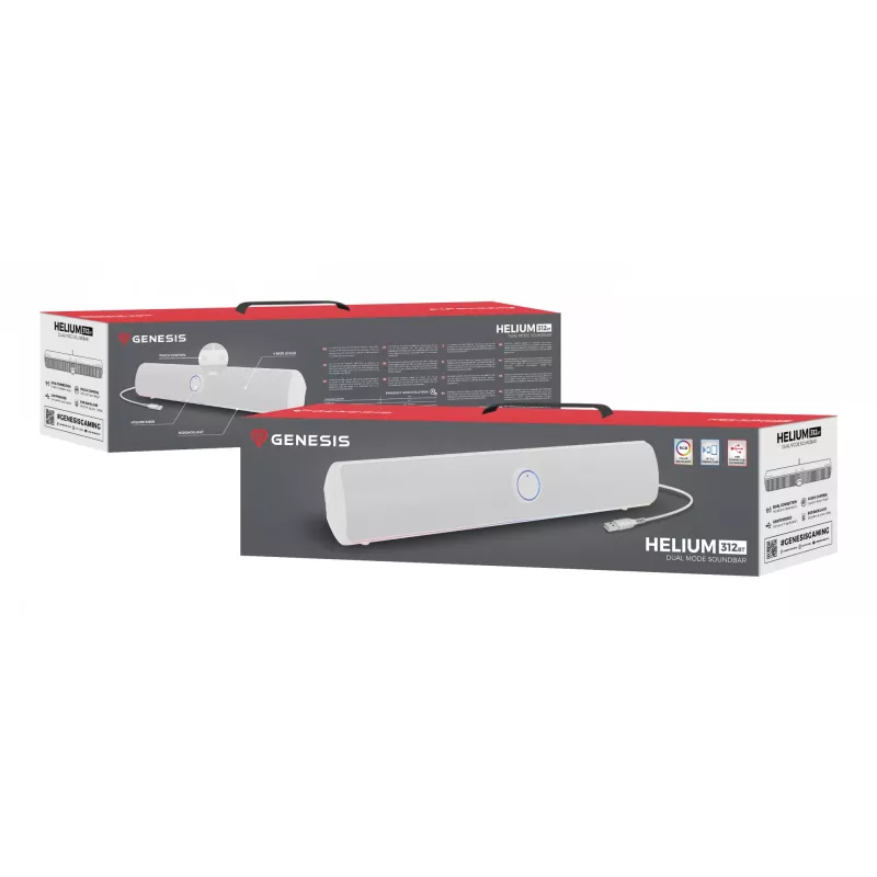 Barra de sonido GENESIS NCS-2305 blanca 2.0 canales 10 W