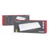 Teclado mecánico GENESIS THOR 404, tamaño completo USB, QWERTY inglés, retroiluminación RGB, blanco