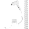 Secador de pelo de pared Adler AD 2285 — 2000 W, 3 niveles de temperatura, nivel frío, blanco