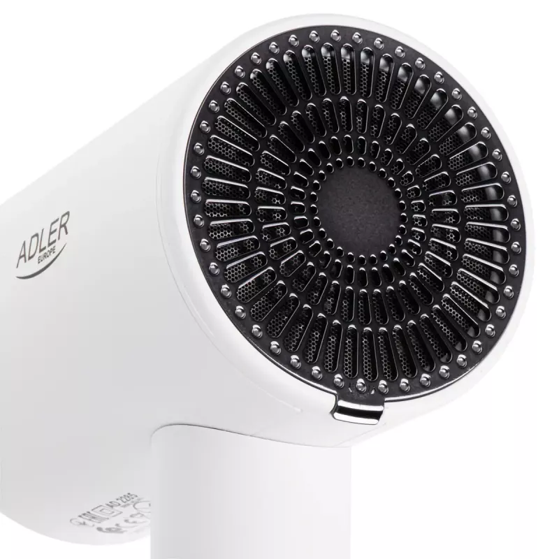 Secador de pelo de pared Adler AD 2285 — 2000 W, 3 niveles de temperatura, nivel frío, blanco