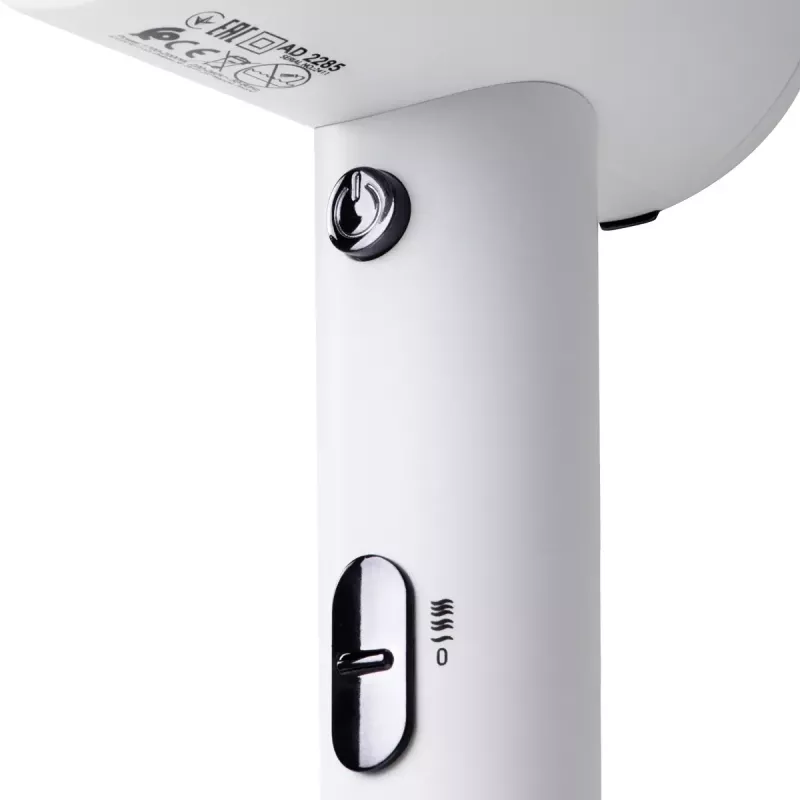 Secador de pelo de pared Adler AD 2285 — 2000 W, 3 niveles de temperatura, nivel frío, blanco