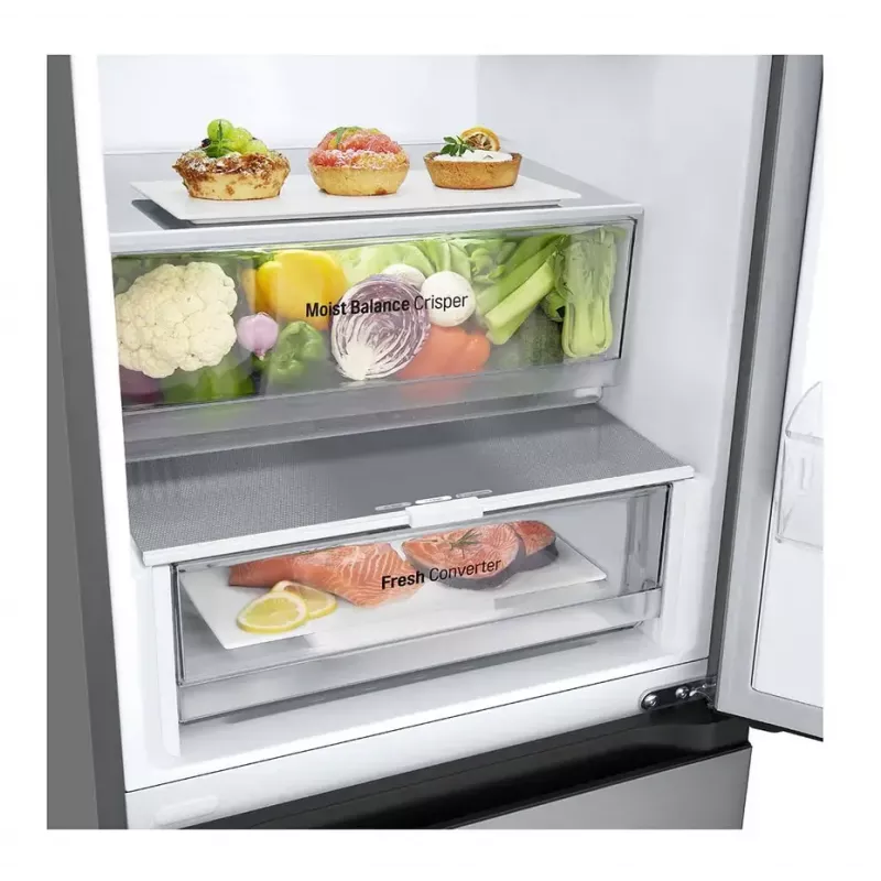LG GBV3100EPY frigorífico-congelador combinado independiente 344 L E plata