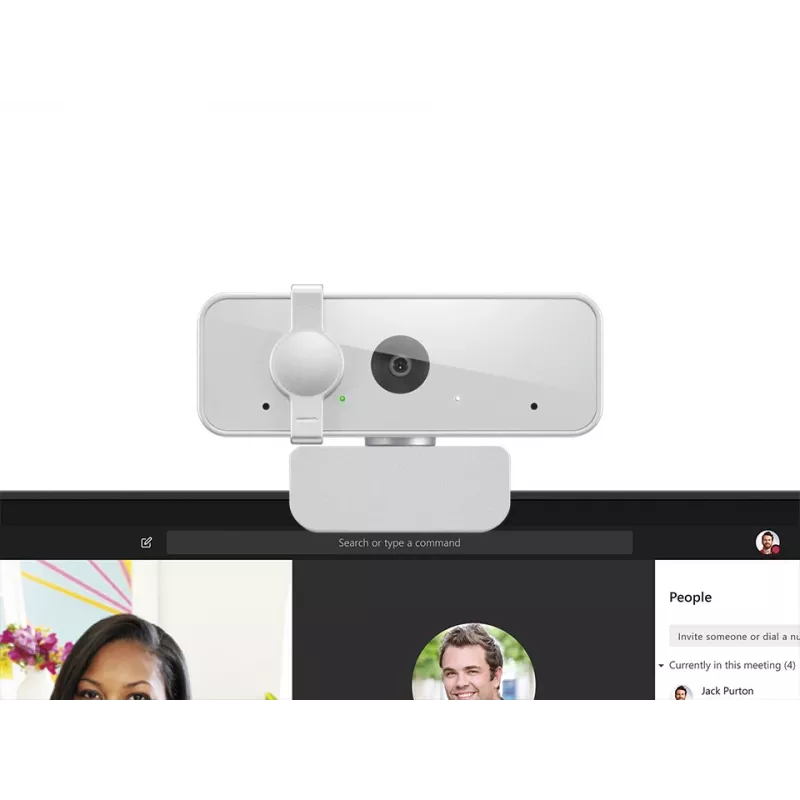 Webcam Lenovo 310 Full HD 1920x1080 30fps USB 2.0 Blanco, soporte con clip