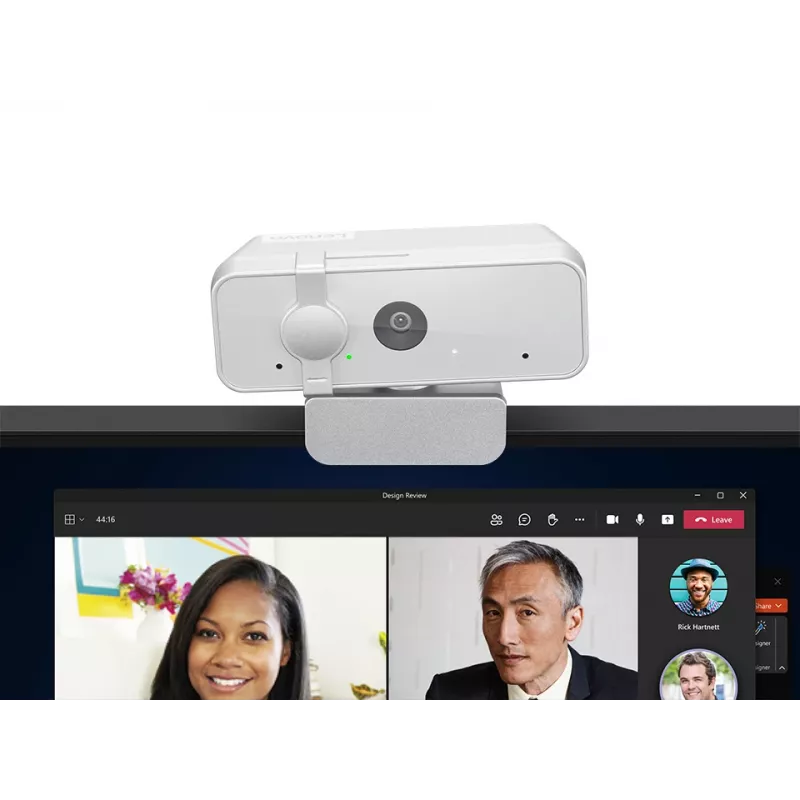 Webcam Lenovo 310 Full HD 1920x1080 30fps USB 2.0 Blanco, soporte con clip