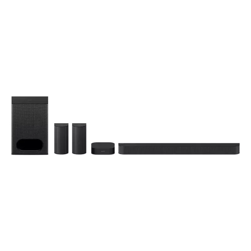 Sistema de barra de sonido 5.1 Sony HT-S60 Negro, 1000 W, compatibilidad Dolby Atmos y DTS:X, Bluetooth