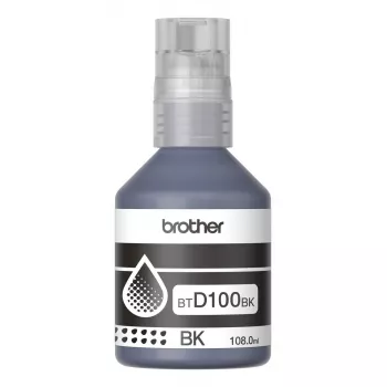 Cartucho de tinta Brother BTD100BK Original — negro, 108 ml, 7500 páginas, 56×123×55,5 mm