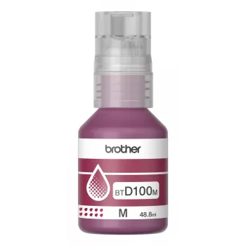 Botella de tinta Brother BTD100M Magenta Original, 48,8 ml, 5000 páginas